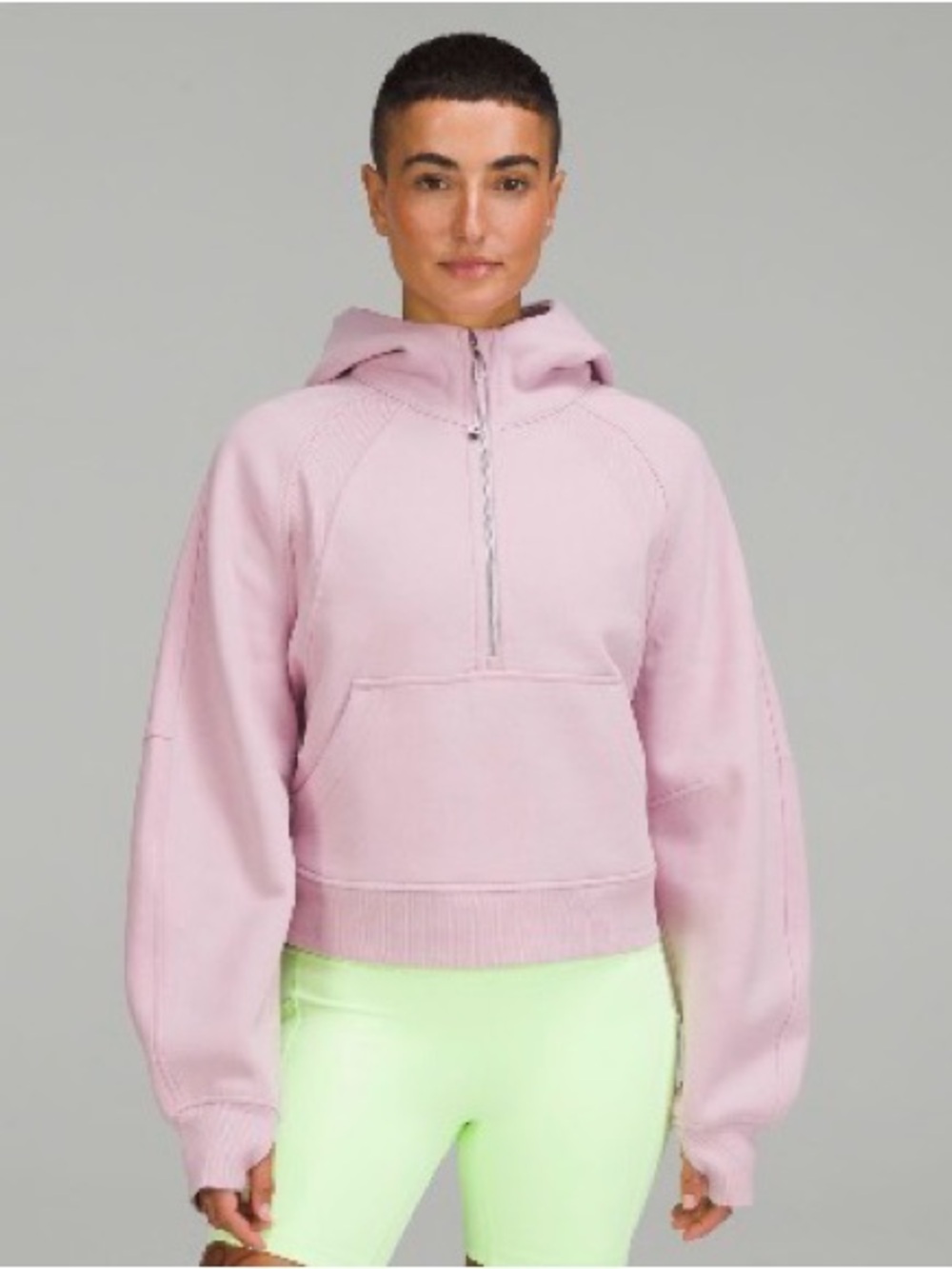 lululemon Scuba Oversized Half-Zip Hoodie- Pink Peony